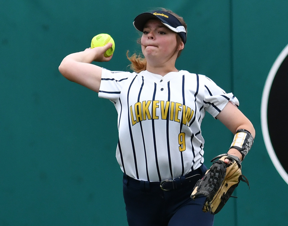 Lakeview Grant Union 2A:1A softball final Taylor Balkom 21